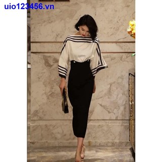 Đầm Giả Hai Mảnh Dáng Ôm Chiết Eo Cao Cấp Thời Trang Mùa Xuân Sang Trọng