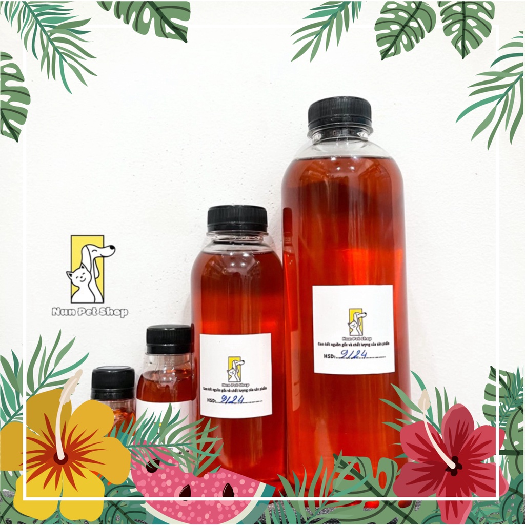 Chai chiết Dầu Cá Hồi PARI thuần chất giúp dưỡng da, dưỡng lông và phòng ngừa lông rụng cho chó mèo