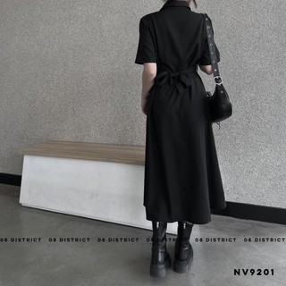 Váy dáng suông buộc eo (V9201)