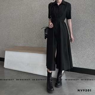 Váy dáng suông buộc eo (V9201)