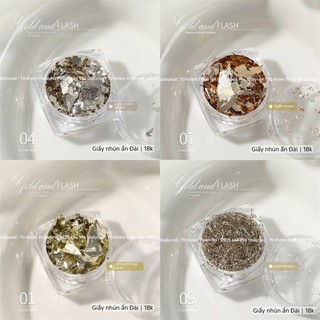Giấy nhún tone Đài làm vân đá, ẩn móng Nails