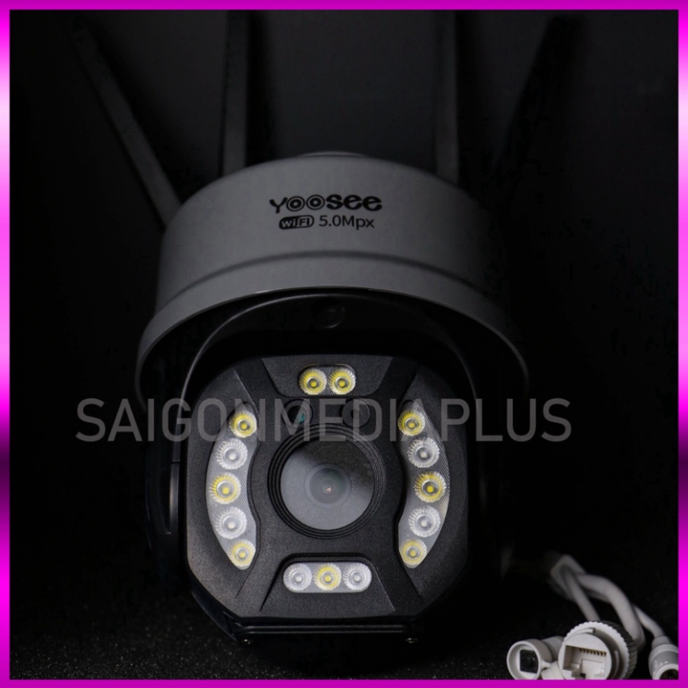 Hình ảnh [YOOSEE] Camera ngoài trời Yoosee 5.0 MPX 15 led - Gray, đàm thoại 2 chiều,chống nước,hàng chính hãng, - sale giá tốt #3
