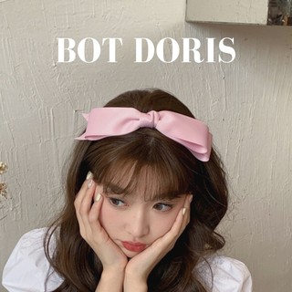 Cài tóc, băng đô ruy băng lụa hình nơ bản to kiểu công chúa, phụ kiện tóc BOT DORIS