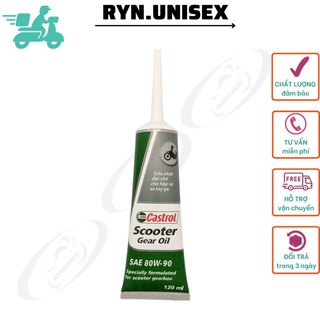Dầu nhớt hộp số xe tay ga castrol scooter gear oil 80w90 120ml, sp012407 ryn.unisex