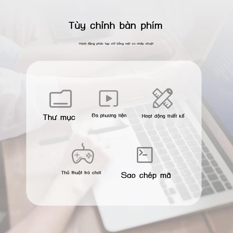 Bàn phím lập trình vĩ mô 9 phím 3 núm Bluetooth không dây có dây chế độ kép một tay ps vẽ kho phím tắt vă