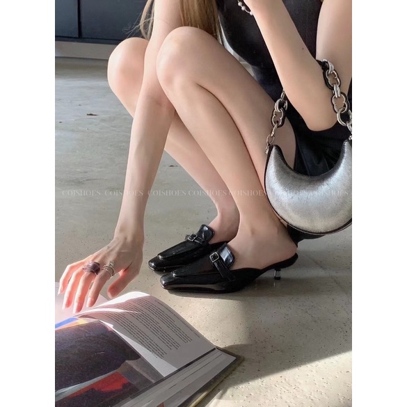 Sục da mềm dây khoá Stakela - Mules hè 2023 - COISHOES
