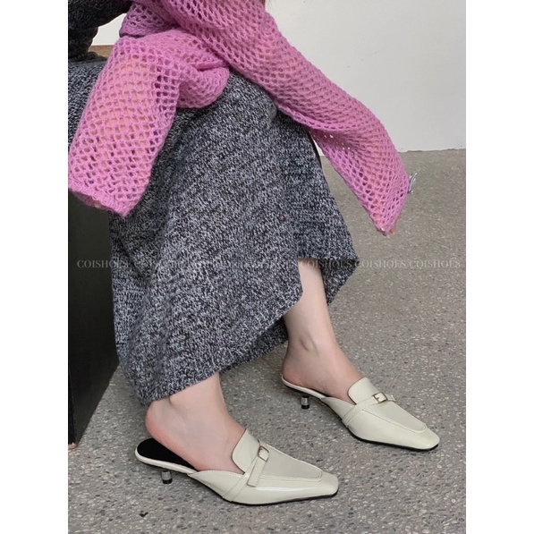 Sục da mềm dây khoá Stakela - Mules hè 2023 - COISHOES