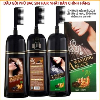Dầu gội phủ bạc đen tóc sin hair 500ml