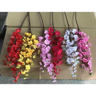 Cành giả cành hoa mai mỹ giả cao cấp decor trang trí nhà cửa bền đẹp