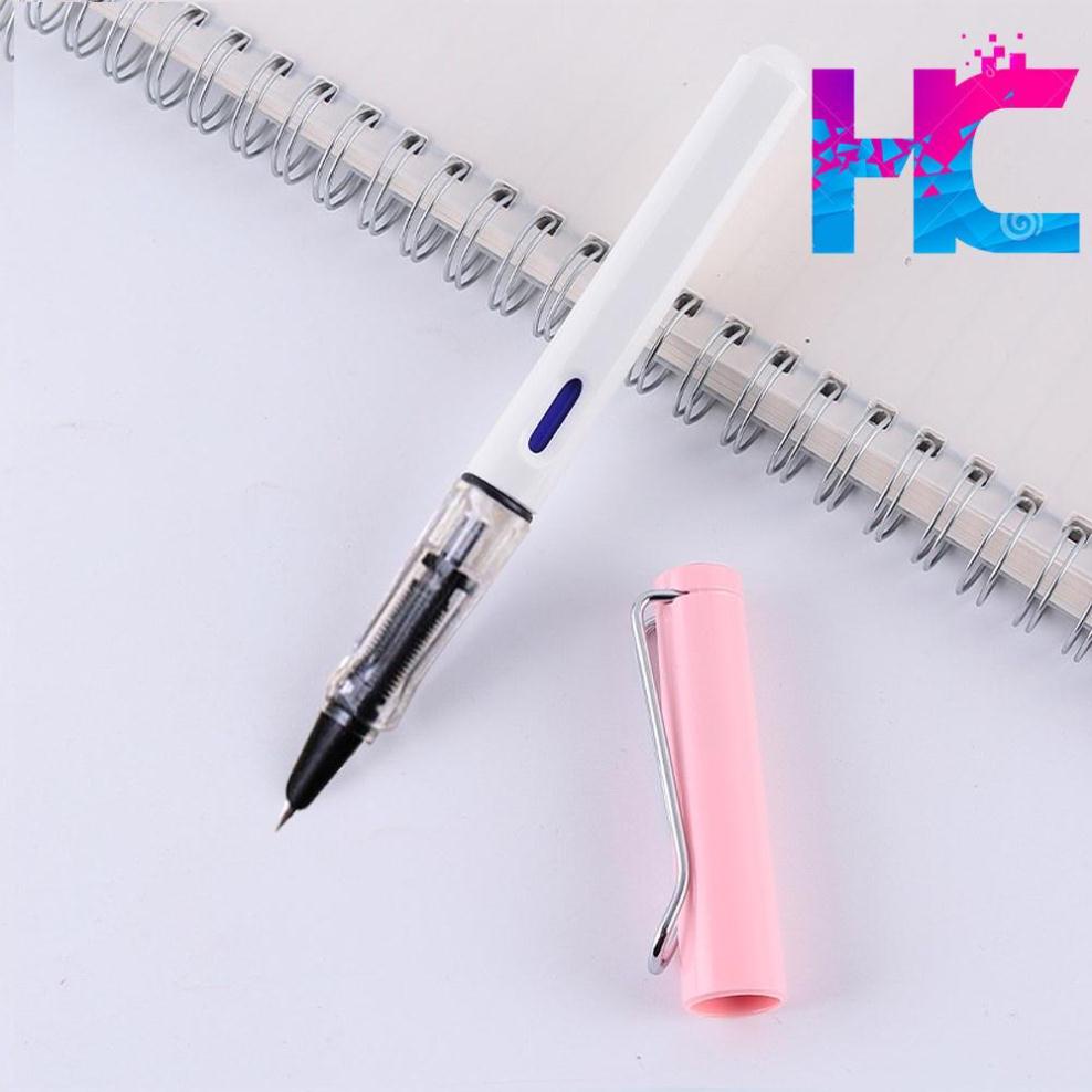 Bút máy - Bút mực Tẩy xóa được, Ngòi kim tinh - Tặng kèm pittong bơm mực thường - hang_chuan