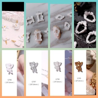 Charm thiên thần nail,charm khung ảnh cổ điển trang trí móng tay,mẫu tổng hợp hót