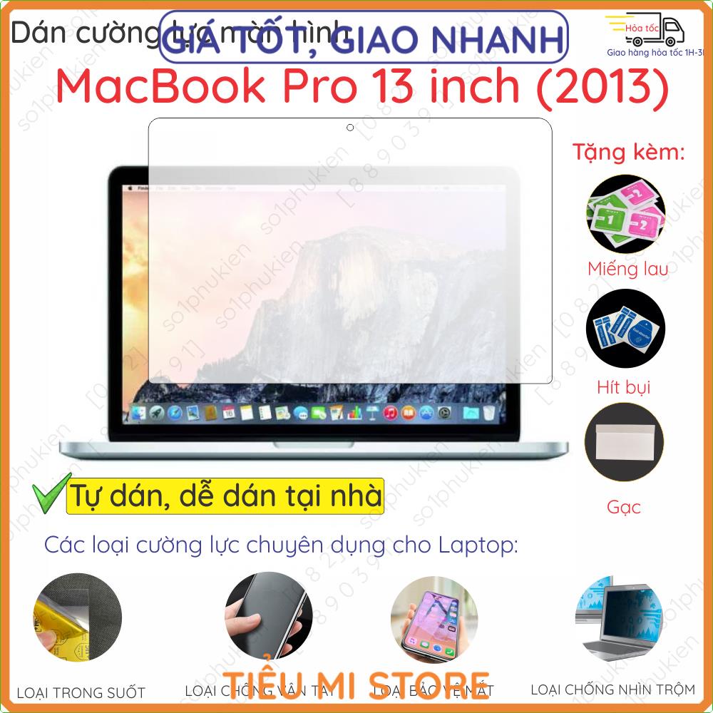 Dán màn hình cường lực MacBook Pro 2013 13 inch/15 inch/15.4 inch nano dẻo siêu mỏng trong suốt, nhám chống vân tay