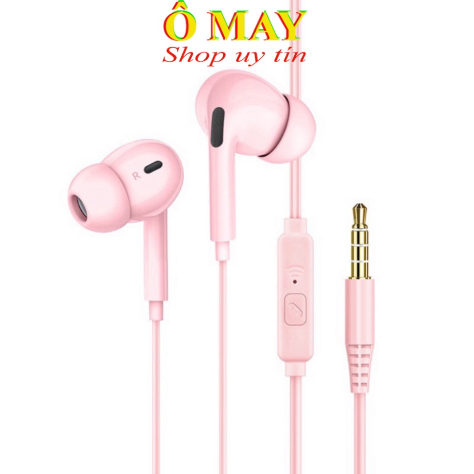 Tai Nghe Nhạc Nhét tai có dây D21 giắc cắm 3.5mm tích hợp micro chất lượng cao cho điện thoại Shop Ô MAY OMAYVN