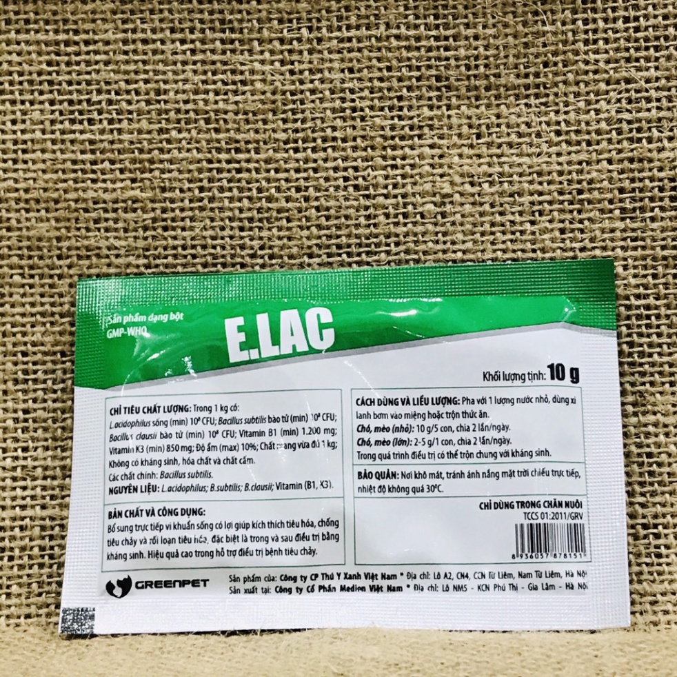 Men Tiêu Hóa Cho Chó Mèo Hấp Thụ Thức Ăn Tốt Hơn ELac- Vitamin Tổng Hợp Dành Cho Thú Cưng