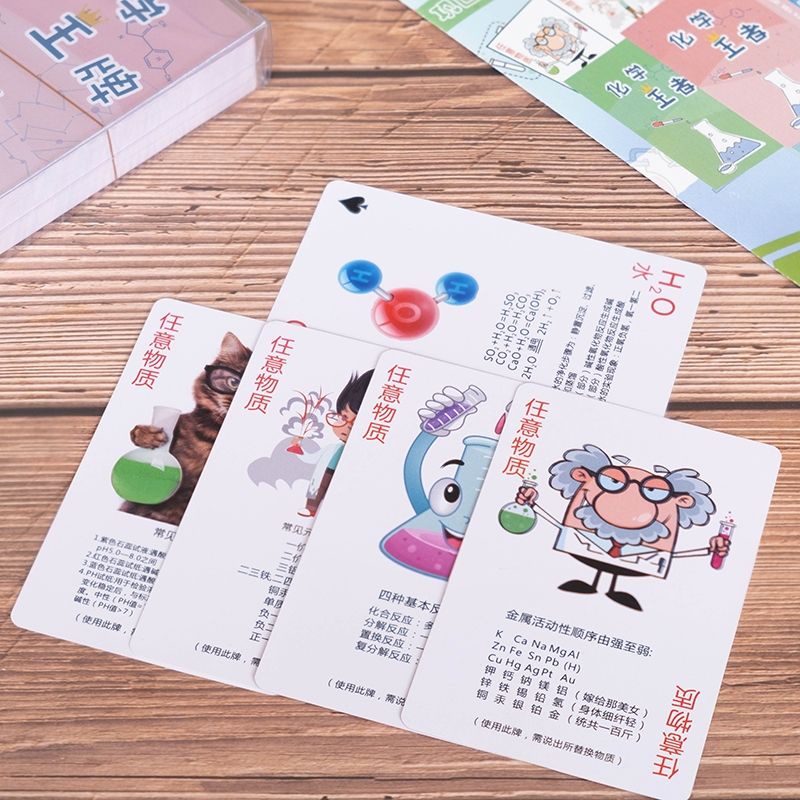 Bộ Thẻ Bài Trò Chơi Hóa Học Kepai Vui Nhộn Cho Bé