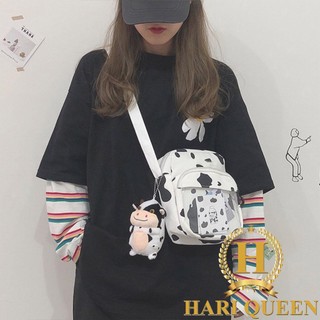 Túi đeo chéo bò sữa trong suốt thời trang cá tính HARIQUEEN