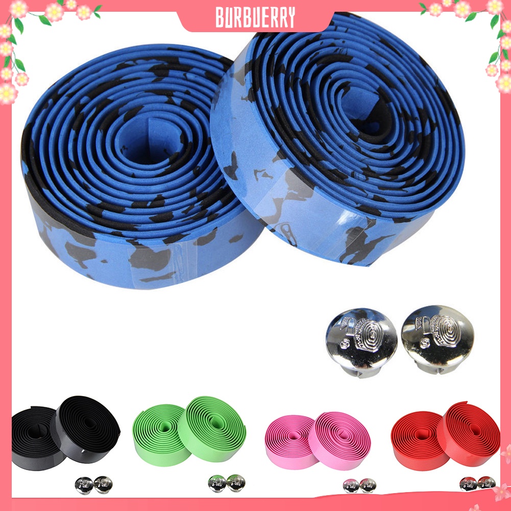 Bộ 2 Dây Cao Su Quấn Tay Lái Xe Đạp Kèm 2 Nút Cắm