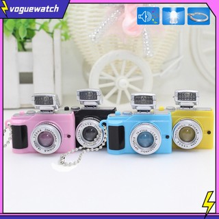 <Vogue> Móc khóa hình camera mini có đèn LED độc đáo