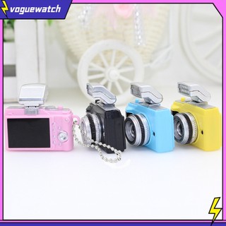 <Vogue> Móc khóa hình camera mini có đèn LED độc đáo