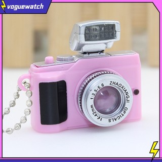 <Vogue> Móc khóa hình camera mini có đèn LED độc đáo