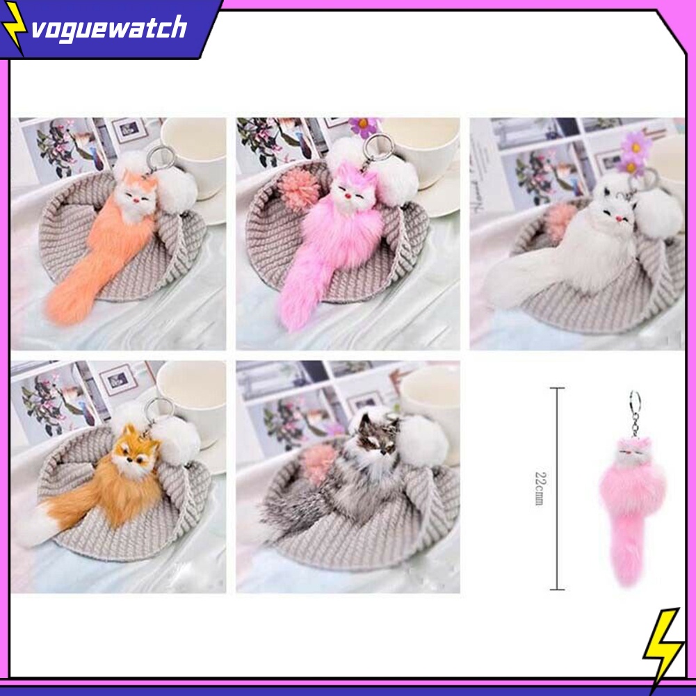 Móc khóa hình cáo bông xinh xắn