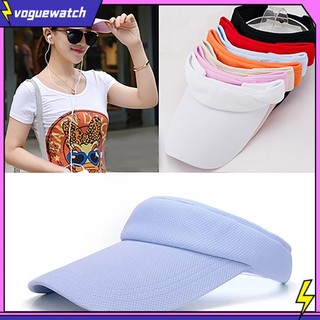 <Vogue> Mũ lưỡi trai thể thao dạng lưới nhiều màu thiết kế hở đầu thời trang cho nữ