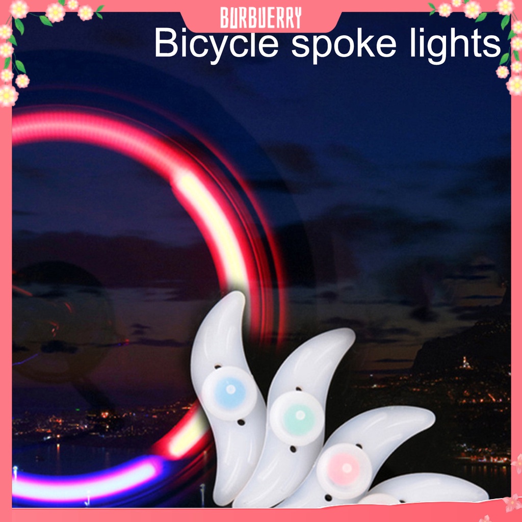 Đèn Gắn Căm Xe Đạp Ba Chế Độ Nhấp Nháy Đơn Giản Hình Bánh Xe Đạp Leo Núi