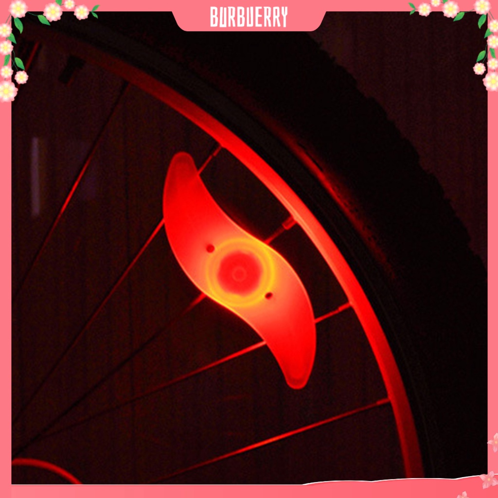 Đèn Gắn Căm Xe Đạp Ba Chế Độ Nhấp Nháy Đơn Giản Hình Bánh Xe Đạp Leo Núi