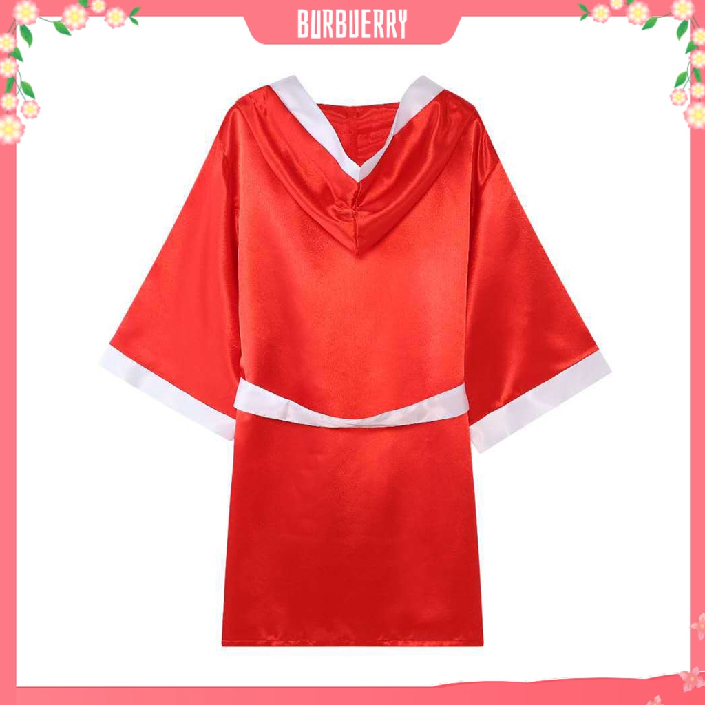Burbuerry / Áo Choàng Đồng Phục Tập Boxing Tay Dài Có Thắt Lưng Unisex