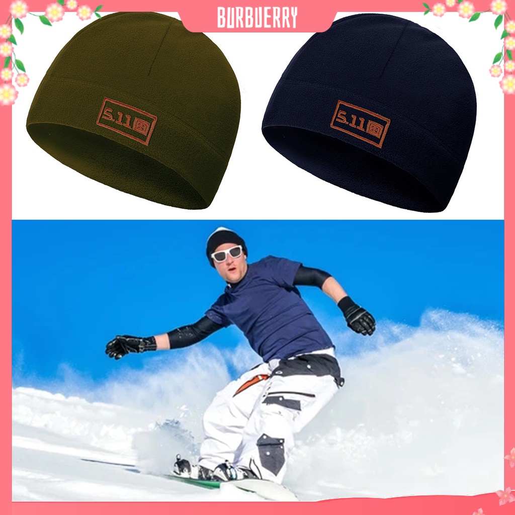 Mũ beanie vải lông cừu co giãn thoáng khí tiện lợi cho hoạt động ngoài trời