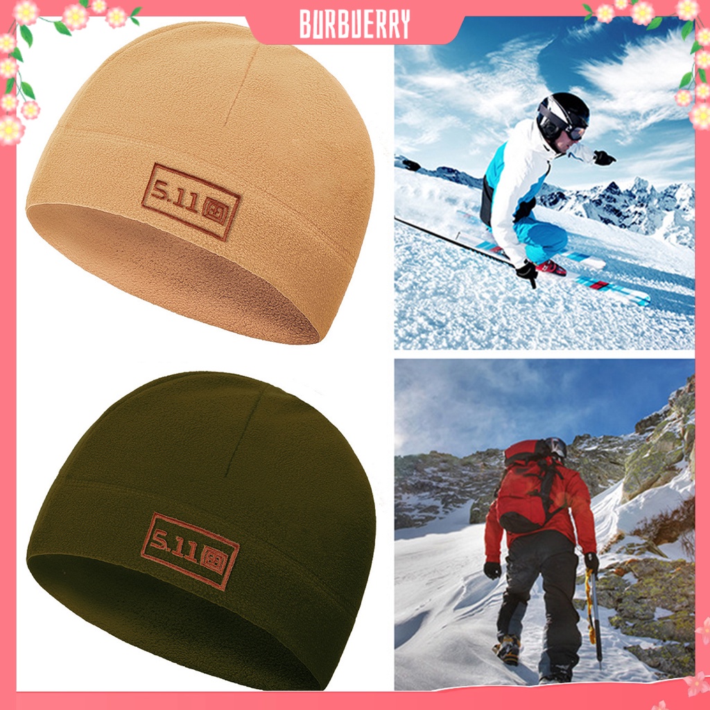 Mũ beanie vải lông cừu co giãn thoáng khí tiện lợi cho hoạt động ngoài trời