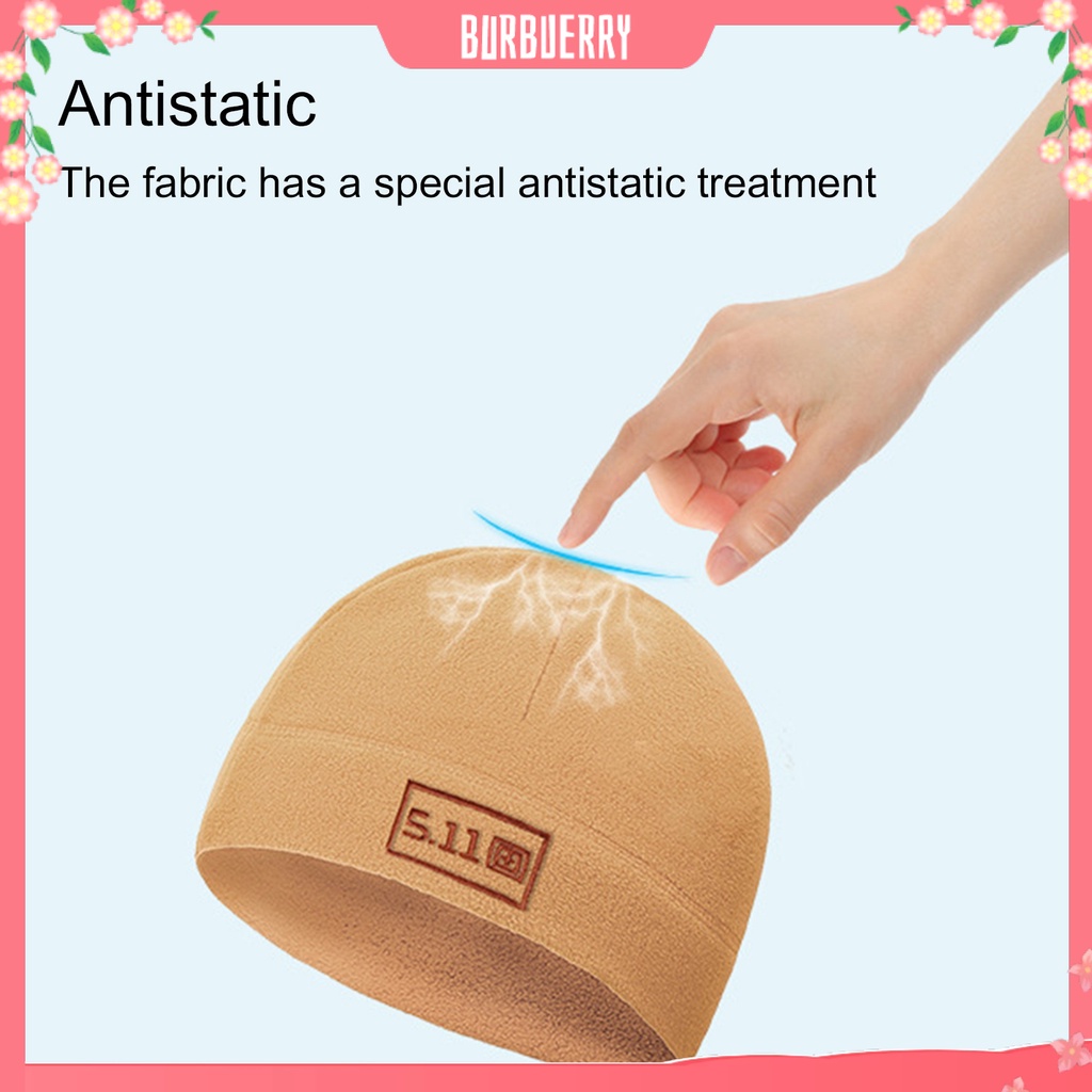 Mũ beanie vải lông cừu co giãn thoáng khí tiện lợi cho hoạt động ngoài trời