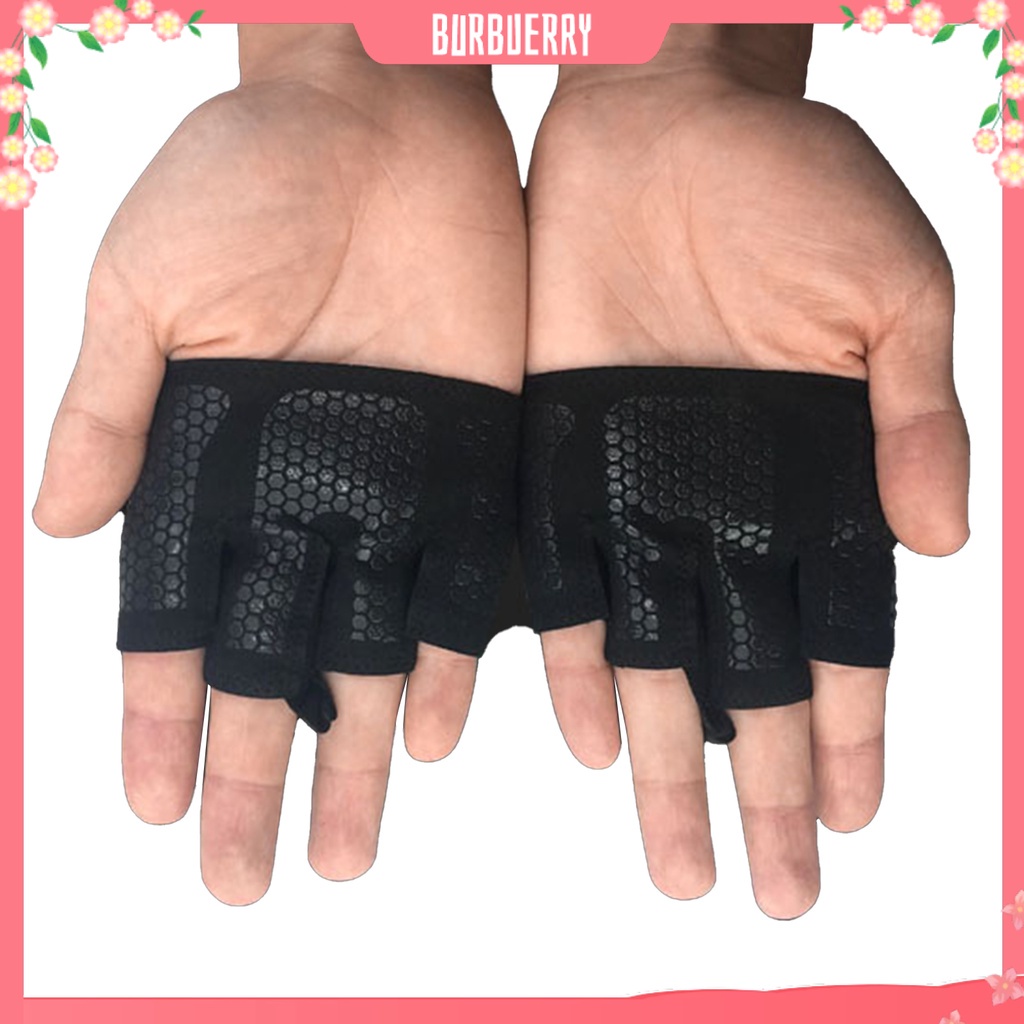 Găng Tay Tập Yoga Hở Ngón Kết Cấu Mềm Mại Thoải Mái Chống Trượt Cho Nữ