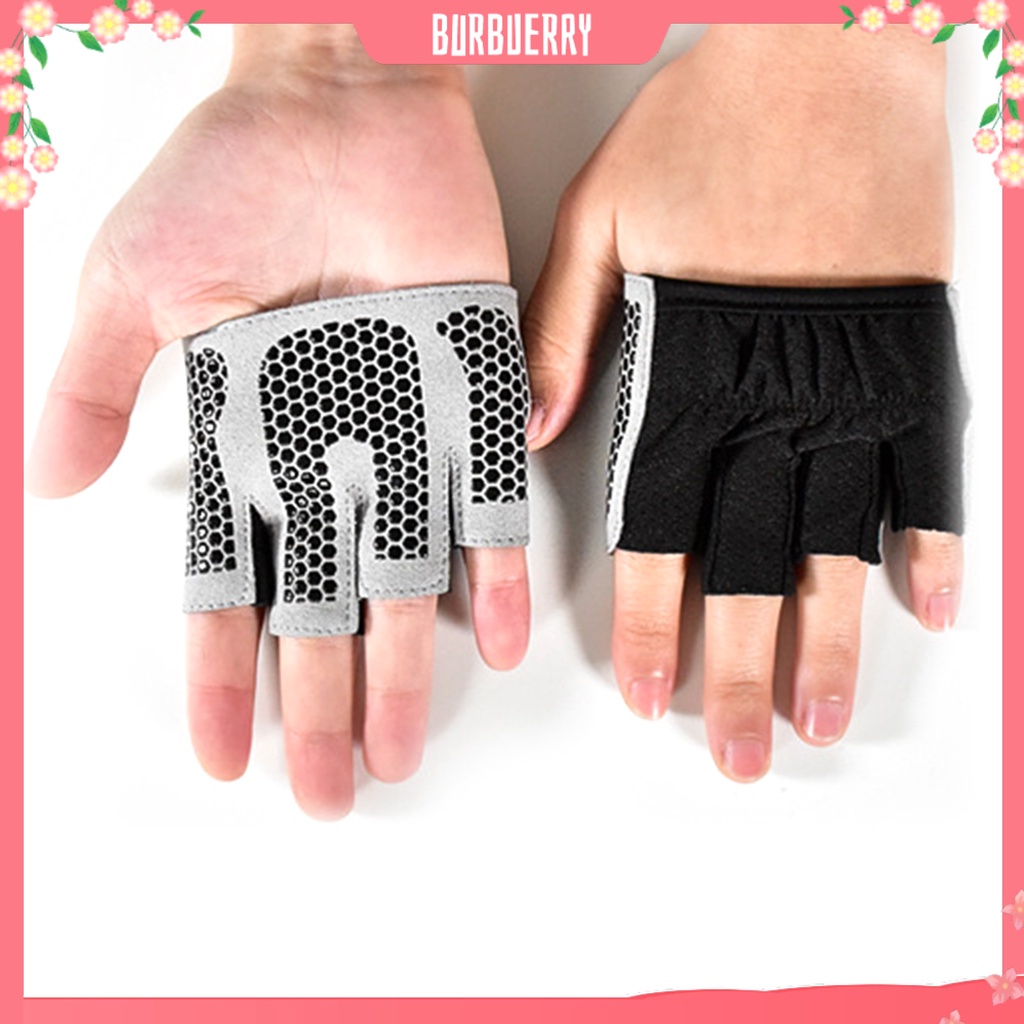 Găng Tay Tập Yoga Hở Ngón Kết Cấu Mềm Mại Thoải Mái Chống Trượt Cho Nữ