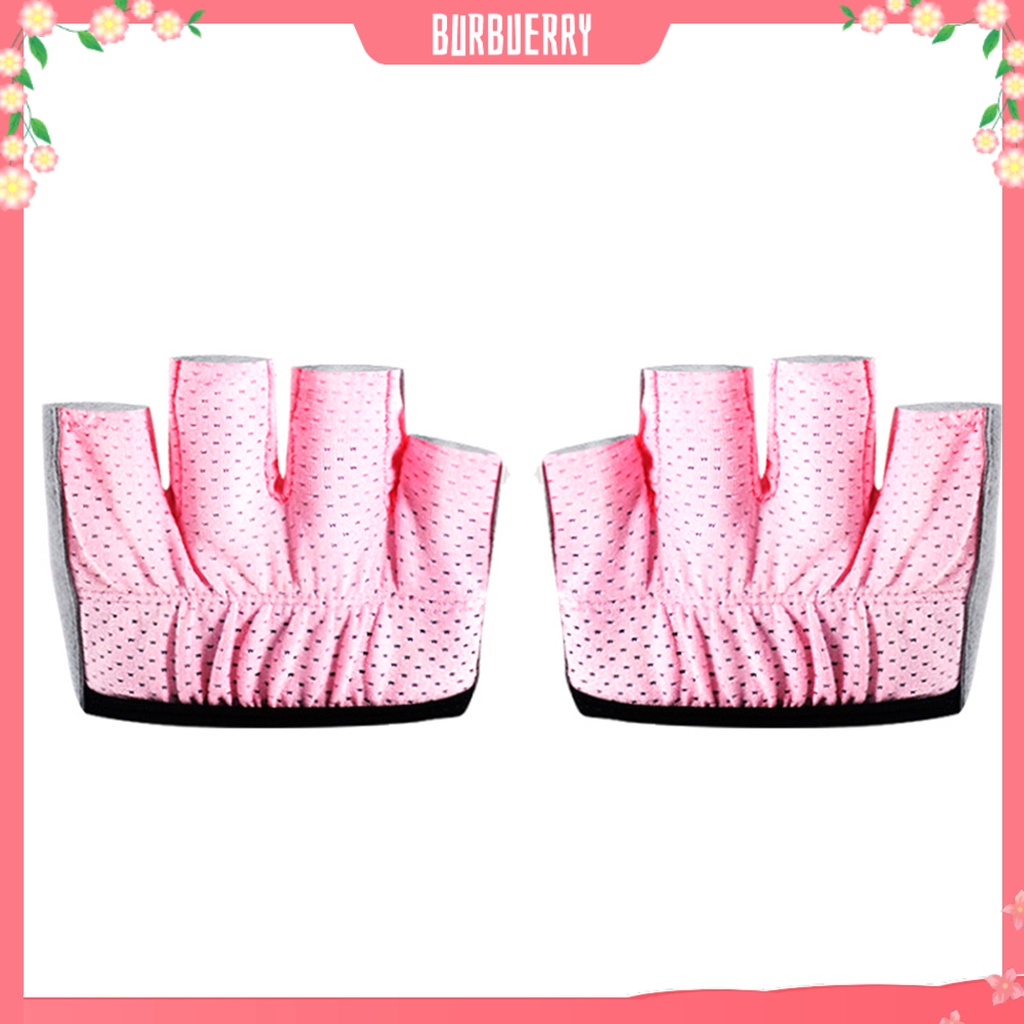 Găng Tay Tập Yoga Hở Ngón Kết Cấu Mềm Mại Thoải Mái Chống Trượt Cho Nữ