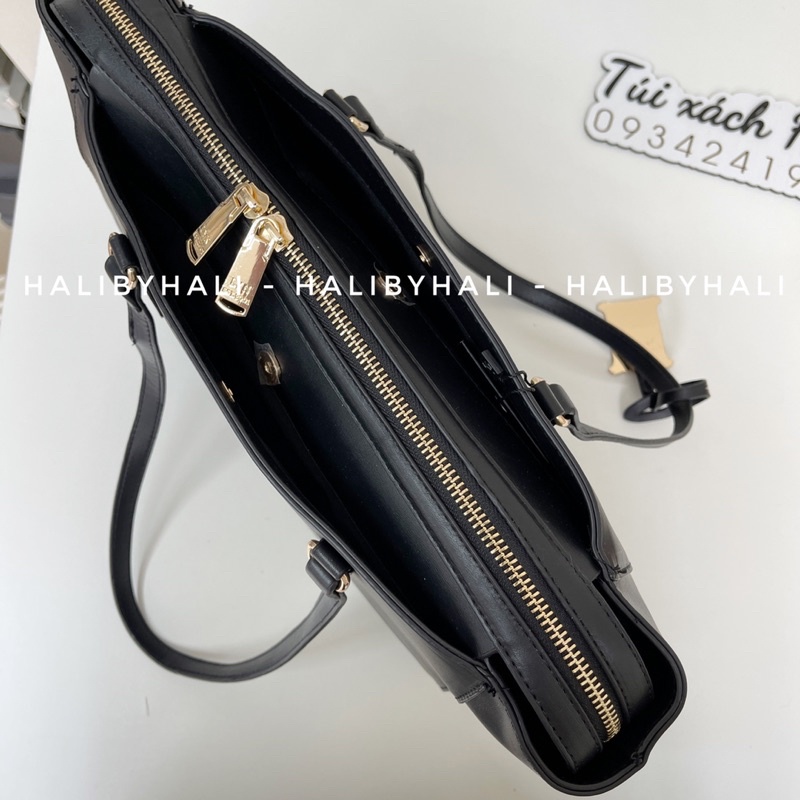 Túi tote lyn khoá kéo lịch sự để đồ thoải mái