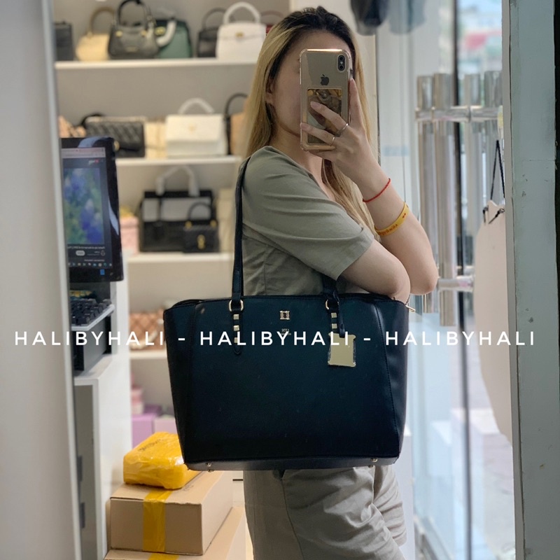 Túi tote lyn khoá kéo lịch sự để đồ thoải mái