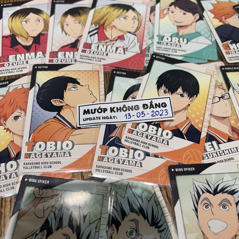 Thẻ bài snapmide ver 2 ver 3 Haikyuu nhân phẩm