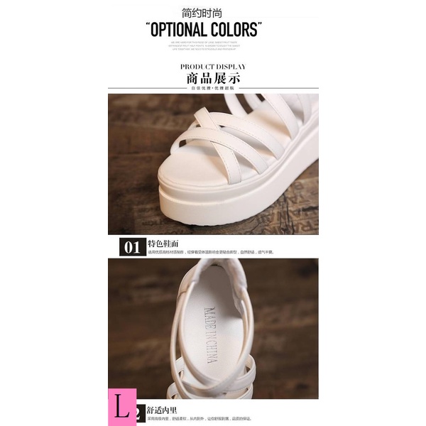 Giày Sandal Đế Dày Quai Chéo Phong Cách Hàn Quốc Thời Trang Mùa Hè Hàng Mới 2023 Dành Cho Bạn Nữ Mang Đi Biển