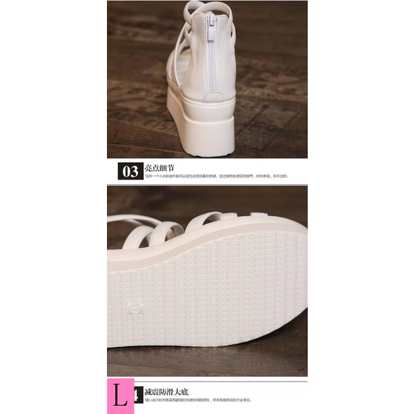 Giày Sandal Đế Dày Quai Chéo Phong Cách Hàn Quốc Thời Trang Mùa Hè Hàng Mới 2023 Dành Cho Bạn Nữ Mang Đi Biển