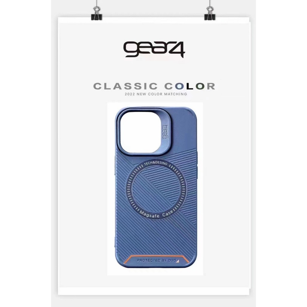 [Tím - Xanh Dương] Ốp hỗ trợ sạc từ tính Gear4 kẻ sọc x/xs/xsm11/12/13/14/pro/max/plus/pr