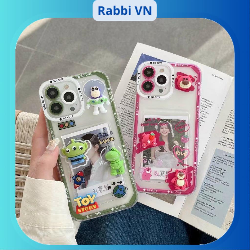 [Gấu dâu - Toy story - Gấu nâu] Ốp cài thẻ Socute gắn stick 7plus/8plus/x/xs/xsmax/11/12/13/14/pro/max/plus/promax