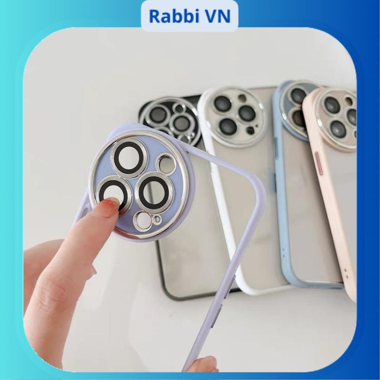 [Xanh Dương - Đen - Trắng] Ốp lưng trong viền camera tròn cao cấp 7plus/8plus/x/xs/xsmax/11/12/13/14/pro/max/plus/promax