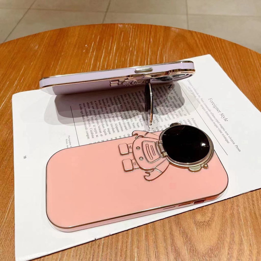 [Xanh Dương - Đen - Trắng] Ốp lưng iphone xi phi hành gia bảo vệ cam màu 7plus/x/xs/xsm11/12/13/14/pro/max/plus/promax