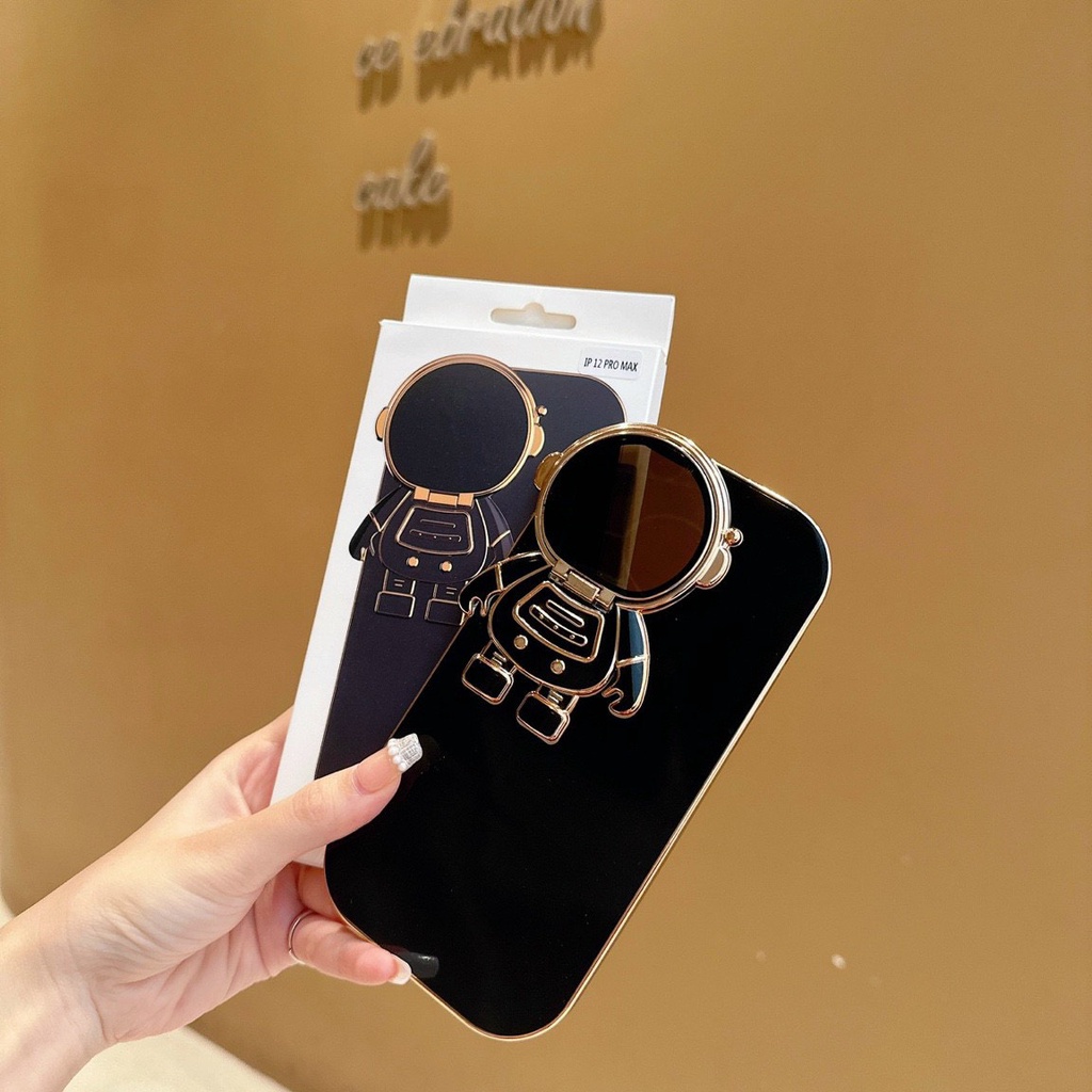 [Xanh Dương - Đen - Trắng] Ốp lưng iphone xi phi hành gia bảo vệ cam màu 7plus/x/xs/xsm11/12/13/14/pro/max/plus/promax