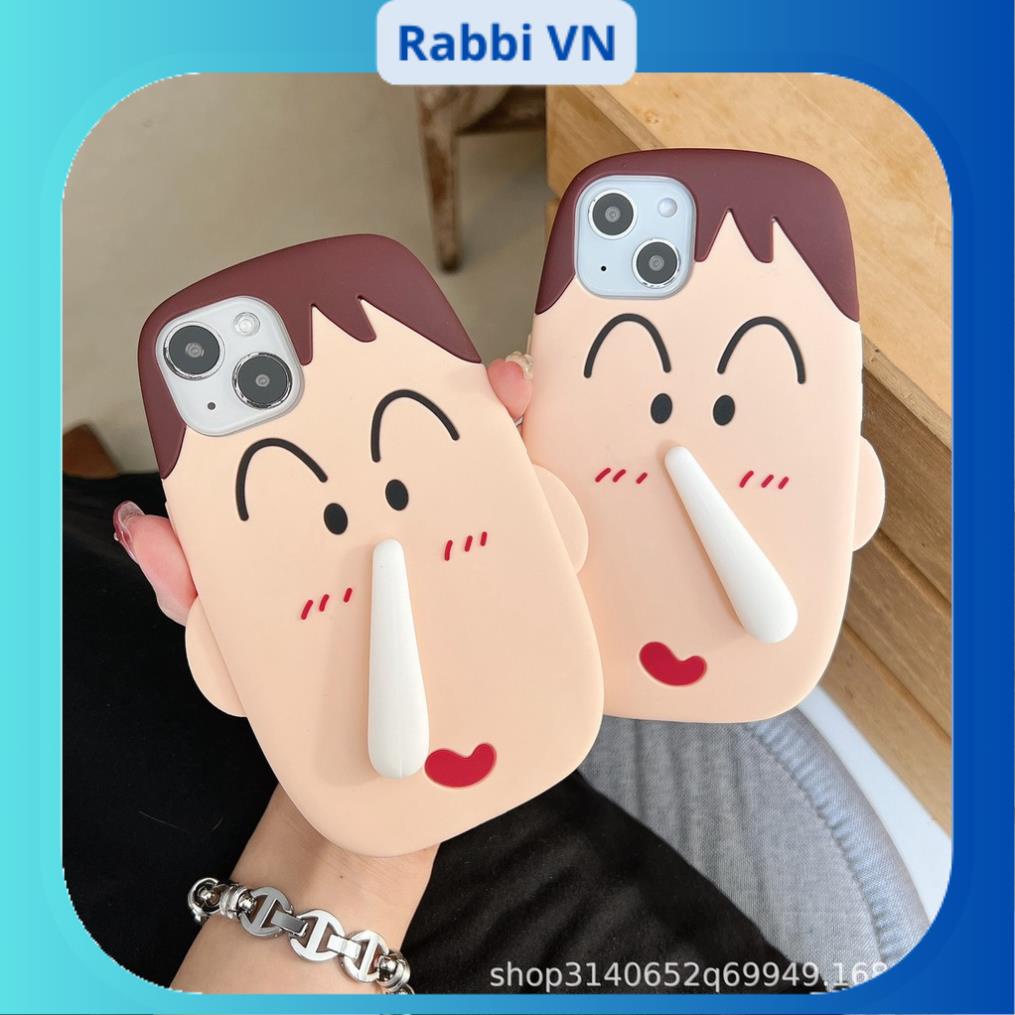 Ốp điện thoại dẻo hoạ tiết hinh Shin chống rơi cho iphone 12/13/14/pro/max/plus/promax