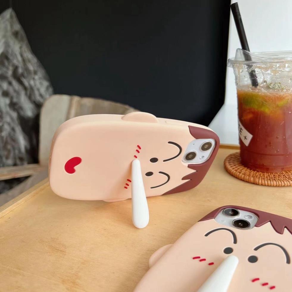 Ốp điện thoại dẻo hoạ tiết hinh Shin chống rơi cho iphone 12/13/14/pro/max/plus/promax