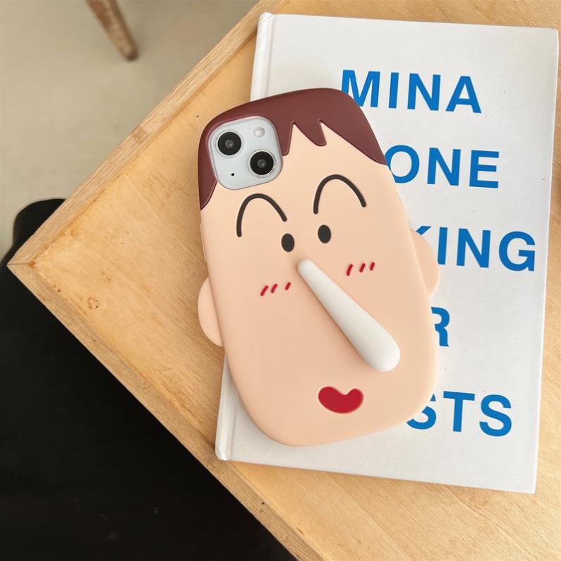 Ốp điện thoại dẻo hoạ tiết hinh Shin chống rơi cho iphone 12/13/14/pro/max/plus/promax