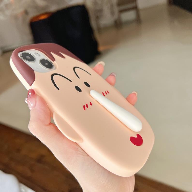 Ốp điện thoại dẻo hoạ tiết hinh Shin chống rơi cho iphone 12/13/14/pro/max/plus/promax