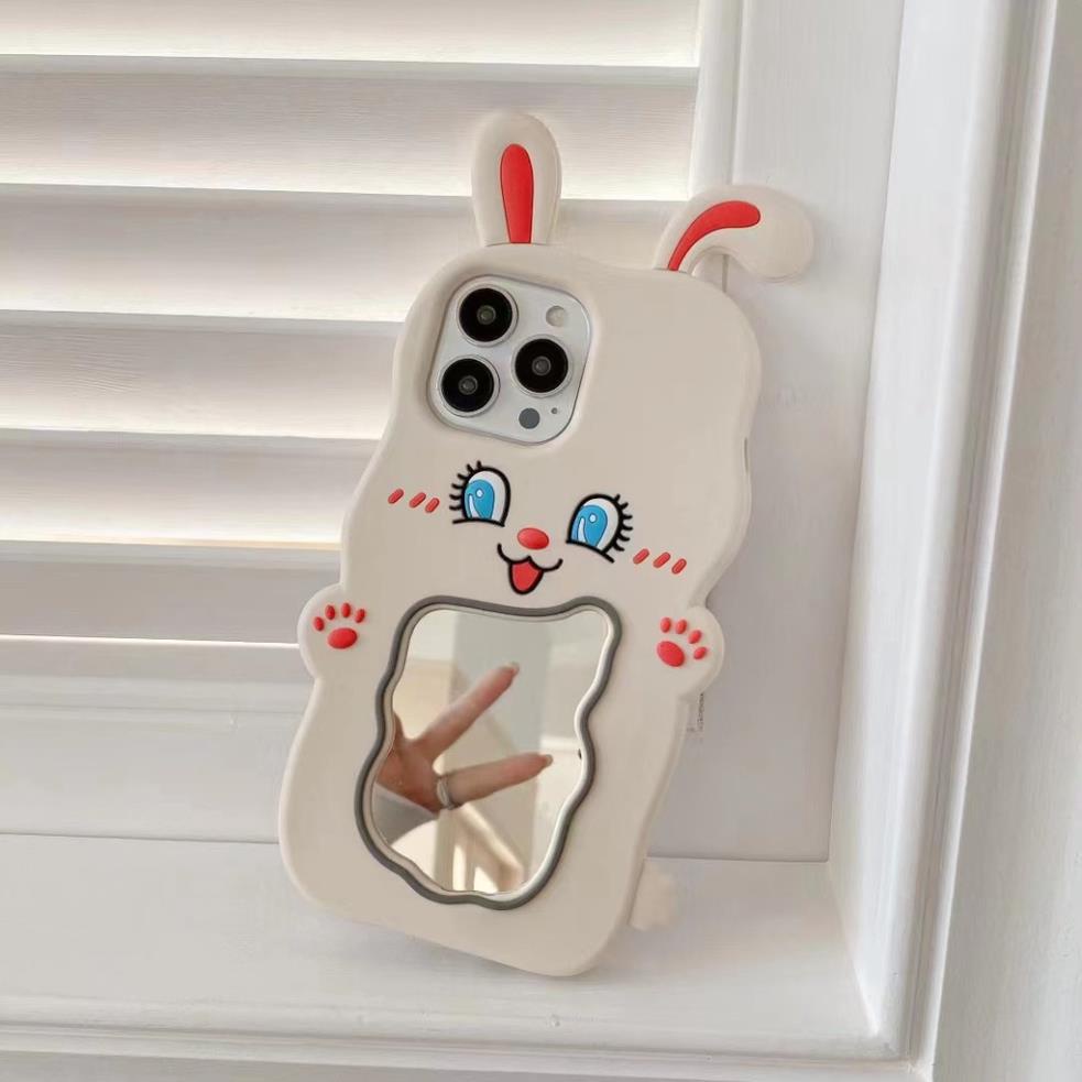 Ốp lưng iphone tai thỏ in hình siêu cute 7plus/8plus/x/xs/xsmax/11/12/13/14/pro/max/plus/promax